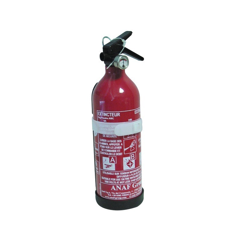 EXTINCTEUR A POUDRE ABC 1KG AVEC SUPPORT TRANSPORT EXTINCTEUR A POUDRE ABC 1KG AVEC SUPPORT TRANSPORT