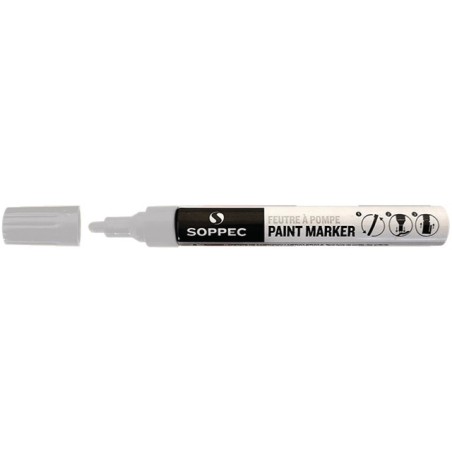 FEUTRE A POMPE POUR MARQUAGE BLANC 10ML