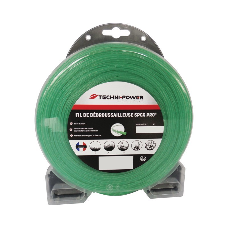 FIL NYLON ONDULE SPCX PRO TECHNI POWER Ø2,7MM / 72 M FIL NYLON ONDULE SPCX PRO TECHNI POWER Ø2,7MM / 72 M