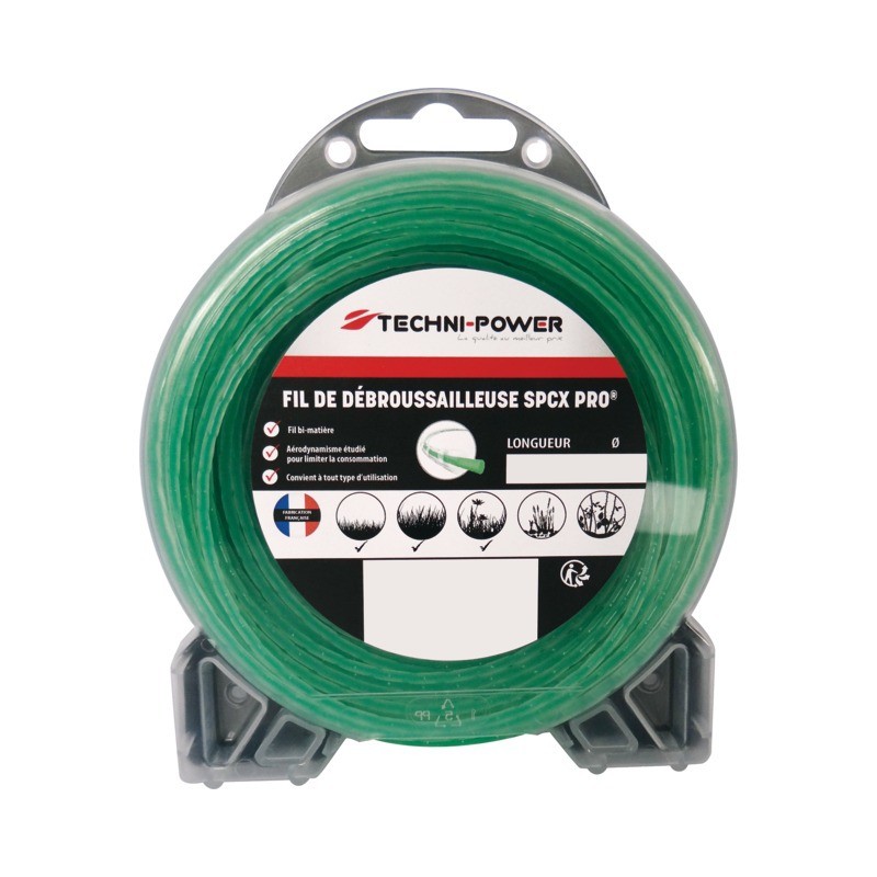 FIL NYLON ONDULE SPCX PRO TECHNI POWER Ø3MM / 15 M FIL NYLON ONDULE SPCX PRO TECHNI POWER Ø3MM / 15 M