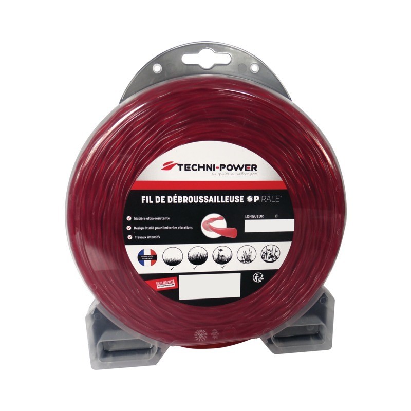FIL NYLON TECHNI POWER SPIRALE Ø4,5 MM / 20 M FIL NYLON TECHNI POWER SPIRALE Ø4,5 MM / 20 M