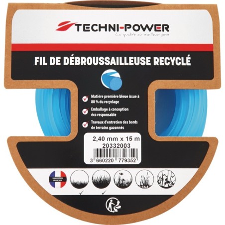 FIL RECYCLE ROND TECHNI POWER Ø2.4MM / 15 M