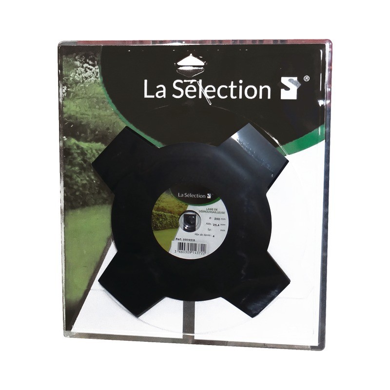 LAME DEBROUSSAILLEUSE HERBE DENSE 4 DENTS 230MM AL 25,4MM LAME DEBROUSSAILLEUSE HERBE DENSE 4 DENTS 230MM AL 25,4MM
