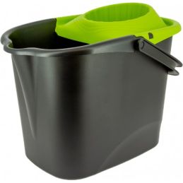 Seau rectangulaire 14L avec essoreur + bec verseur (ex 123508)