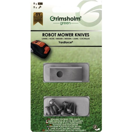 LAMES POUR YARDFORCE LE BLISTER DE 9