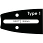 GUIDE CHAINE 30 CM PAS 3/8 JAUGE 1.1 POUR HUSQVARNA