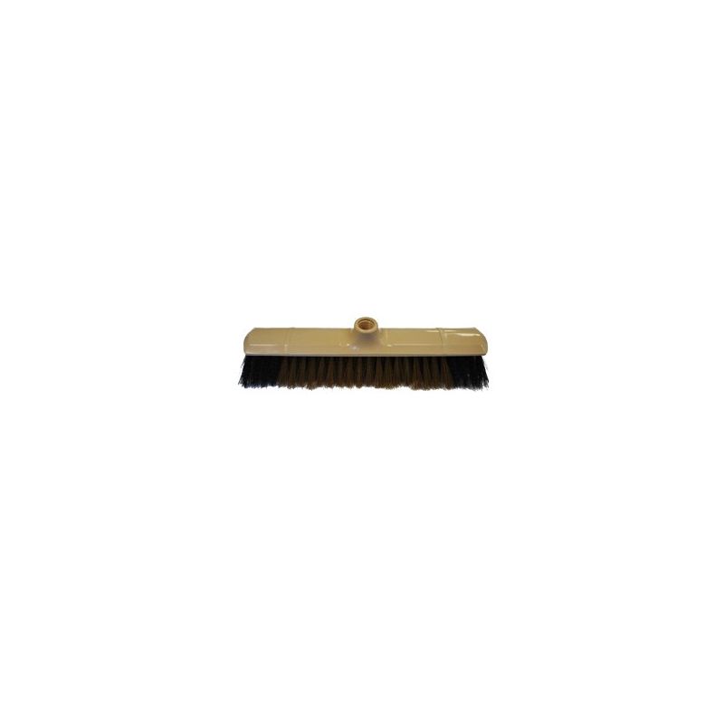 Balai coco moustache synthétique avec monture plastique à vis Balai coco moustache synthétique avec monture plastique à vis