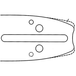 GUIDE 40CM 3/8" 050" 59E (EQUIVALENT 160RNDZ095)