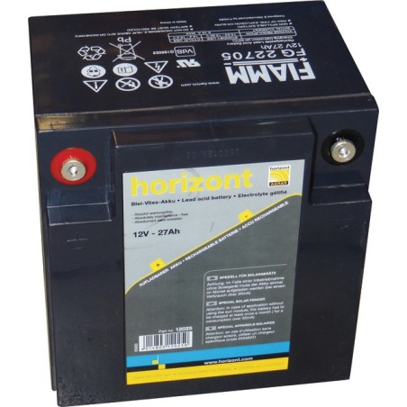 PILE 12V 27AH GELIFIE RECYCLABLE