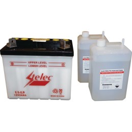 BATTERIE TYPE U1-9 (+ A GAUCHE) AVEC PACK ACIDE