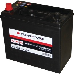 BATTERIE 12V-45AH/330A NS60 + A GAUCHE TECHNI-POWER