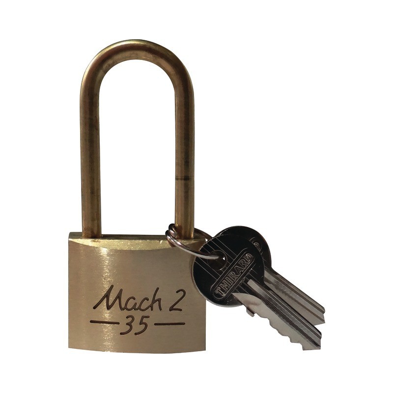 CADENAS MACH-2 35MM ANSE HAUTE 45 MM + 2 CLES CADENAS MACH-2 35MM ANSE HAUTE 45 MM + 2 CLES
