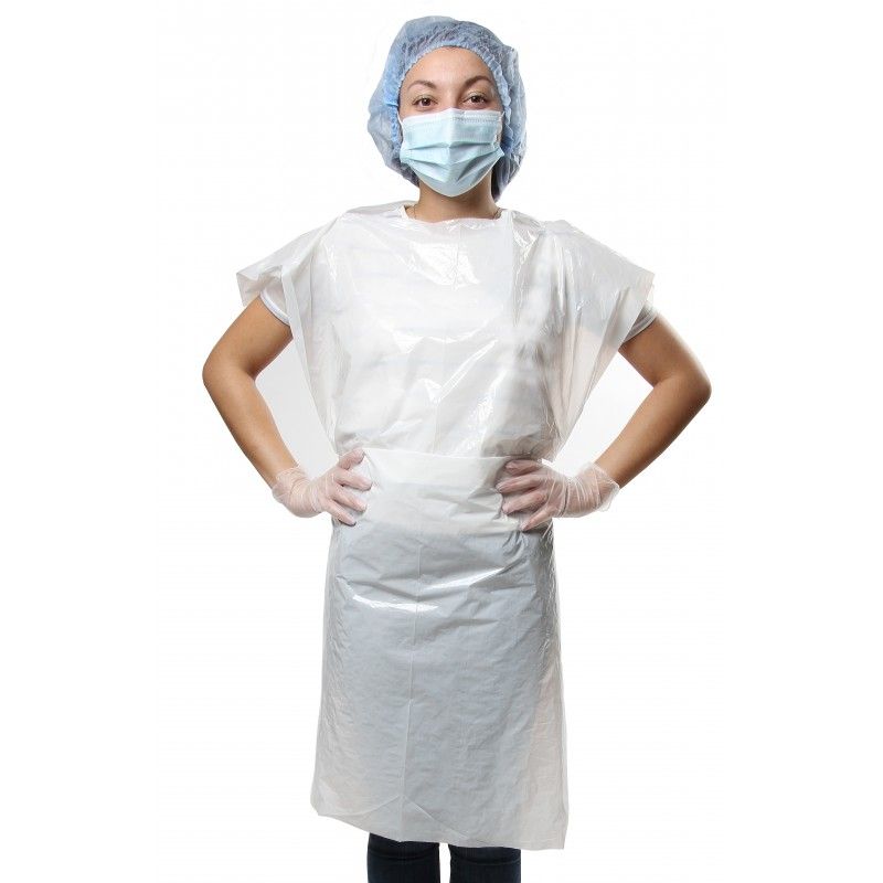 Tablier de protection PE blanc sans impression TU - Ct. de 200 Tablier de protection PE blanc sans impression TU - Ct. de 200