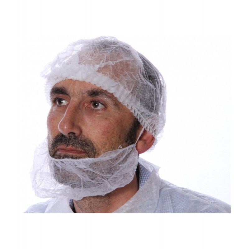 Cache barbe non tisséBlanc - Ct de 1000 Cache barbe non tisséBlanc - Ct de 1000