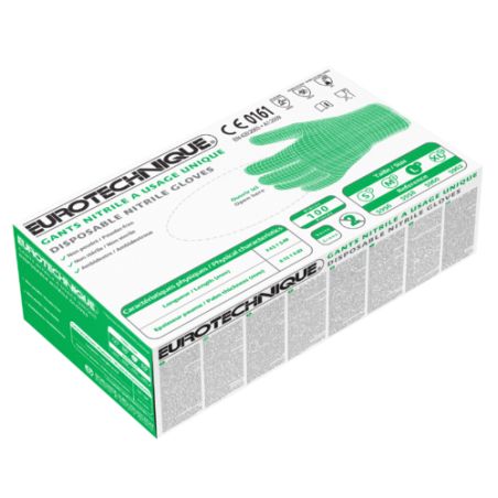 Gants EURO-ONE 5960 nitrile vert 100 gants