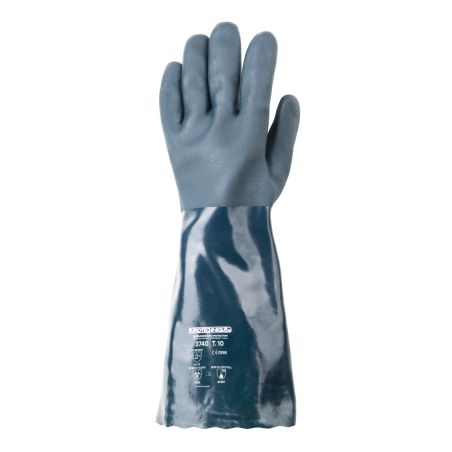 Gants EUROCHEM 3740 PVC vert doub end long.40cm *CAR*