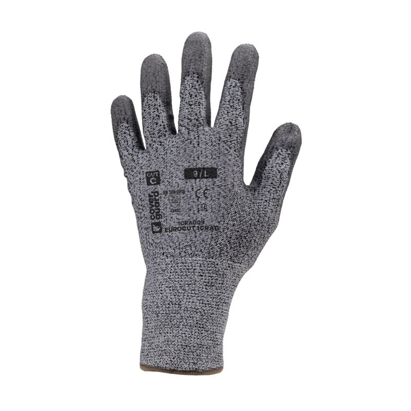 Gants EUROCUT 1CRAG CUT C. gris J13 end. PU gris Gants EUROCUT 1CRAG CUT C. gris J13 end. PU gris