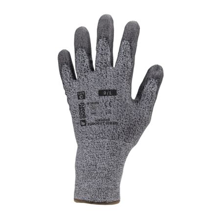 Gants EUROCUT 1CRAG CUT C. gris J13 end. PU gris
