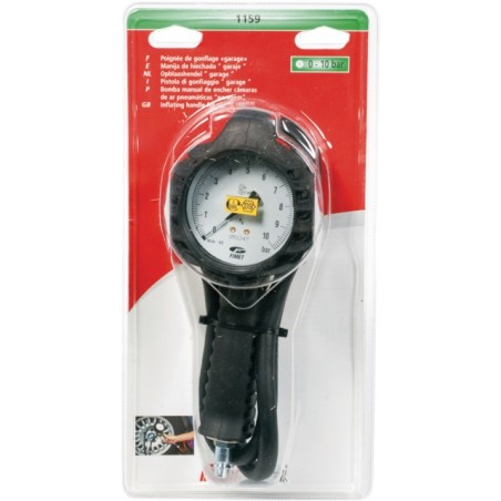 POIGNEE GONFLAGE SPECIAL GARAGE 1M EMBOUT VALVE AUTO