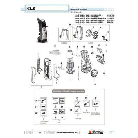 NETTOYEUR EAU FROIDE KLS 1680 GOLD PLUS XL 8,3 L/MN 160 BAR