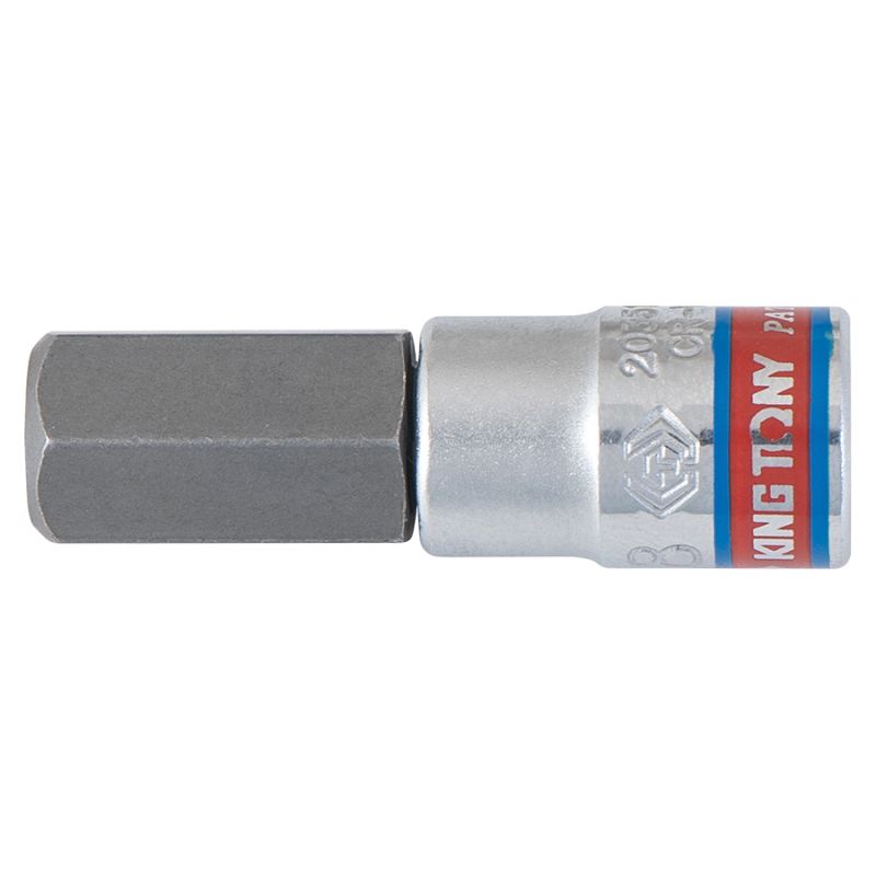Douille tournevis 6 pans en pouces 1/4" longueur 37mm Douille tournevis 6 pans en pouces 1/4" longueur 37mm