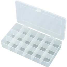 BOITE DE RANGEMENT 18 COMPARTIMENTS 28X18X4CM