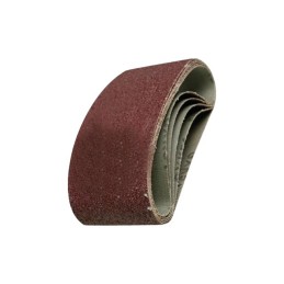BANDE ABRASIVES SANS FIN CORINDON 75X510 GR80  BLISTER DE 3