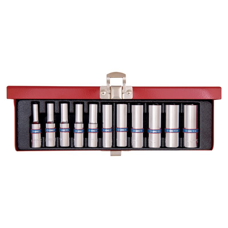 Coffret douilles 1/4 longues Coffret douilles 1/4 longues
