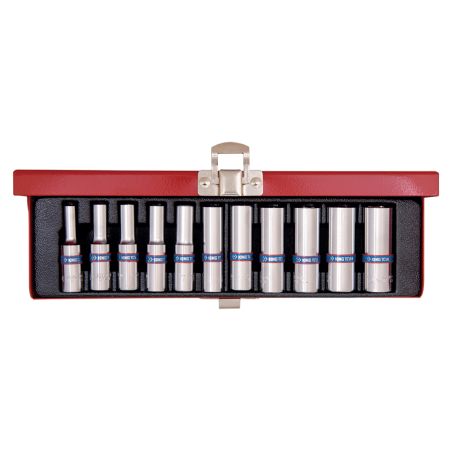 Coffret douilles 1/4 longues