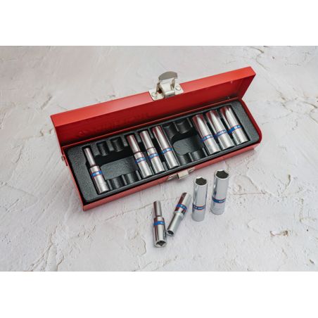 Coffret douilles 1/4 longues