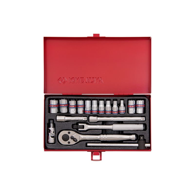 Coffret douilles 1/4 18 pièces en pouces 12 pans Coffret douilles 1/4 18 pièces en pouces 12 pans
