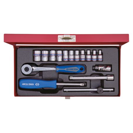 Coffret 1/416 pièces, cliquet à 72 dents