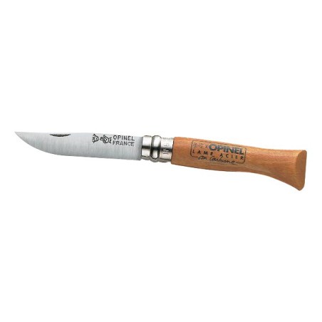 COUTEAU LAME ACIER CARBONE OPINEL