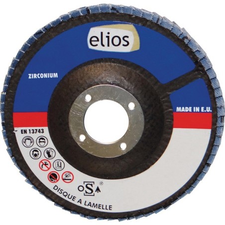 DISQUE À LAMELLES BOMBÉ 115 MM GRAIN 120