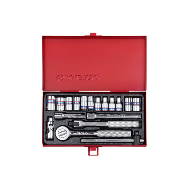 Coffret de douilles et accessoires 1/4 6 pans 12 pièces Coffret de douilles et accessoires 1/4 6 pans 12 pièces