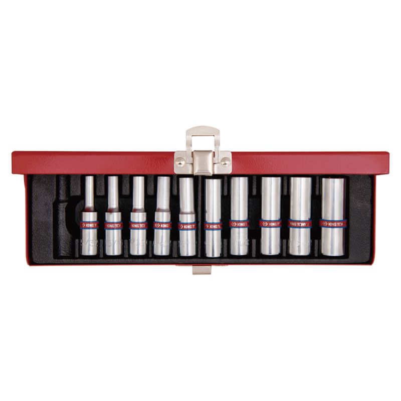 Coffret douilles 1/4 longues en pouces Coffret douilles 1/4 longues en pouces