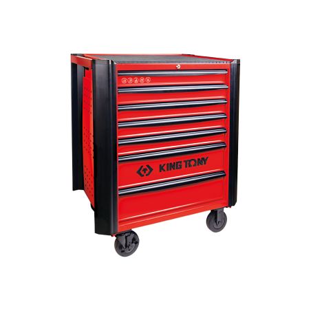 Servante d'atelier 7 tiroirs série Bumper : rouge