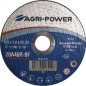 DISQUE A TRONCONNER 125X1,6X22,2 INOX PLAT AGRI-POWER