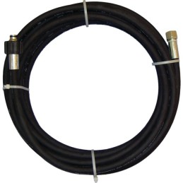 FLEXIBLE NETTOYEUR HP 10 M NOIR 5/16 1 TRESSE FEMELLE ETK22 / FEMELLE BSP 3/8
