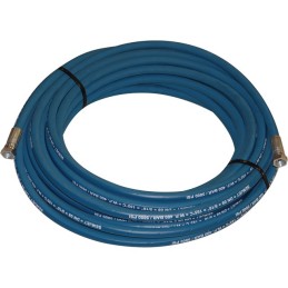 FLEXIBLE NETTOYEUR HP 15 M BLEU 5/16 2 TRESSES FEMELLE / FEMELLE BSP 3/8