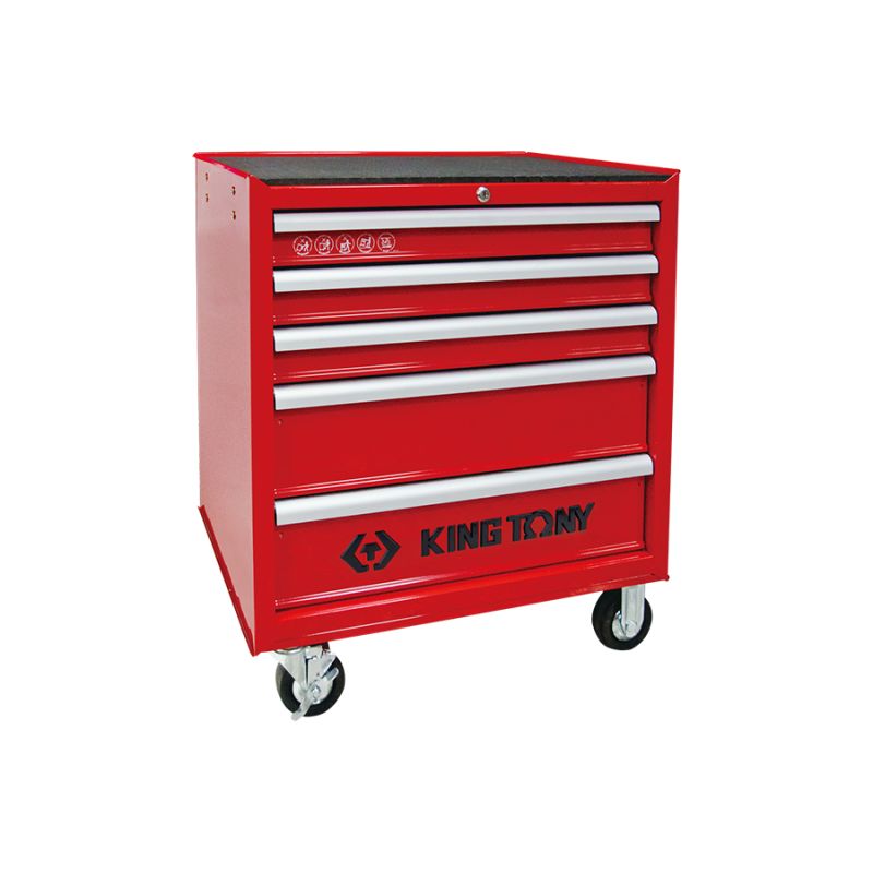 Servante d'atelier 5 tiroirs STRENGTH - 4 roues directrices Servante d'atelier 5 tiroirs STRENGTH - 4 roues directrices