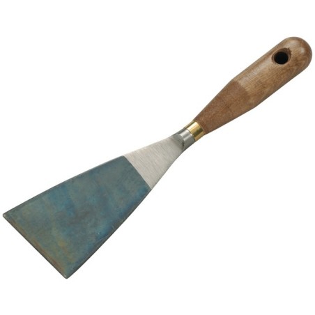 RIFLARD DE MACON LAME ACIER TREMPE 70 MM MANCHE BOIS