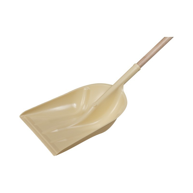PELLE PLASTIQUE IVOIRE 35CM MANCHE BOIS 120CM