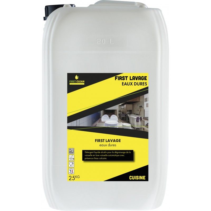 LAVAGE EAU DURE pour machine FIRTS CLEAN -Bidon 25Kg LAVAGE EAU DURE pour machine FIRTS CLEAN -Bidon 25Kg