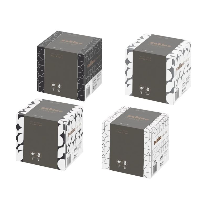 Mouchoirs cosmétiques Cube 3 plis – pure ouate – blanc – WEPA