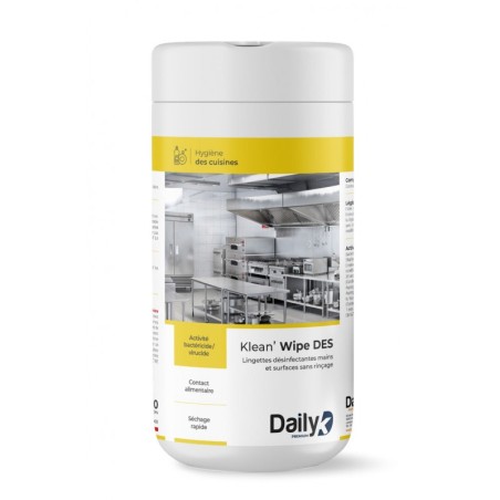 Lingettes désinfectantes virucide multisurf. DAILYK - Boite de 200 | Speic