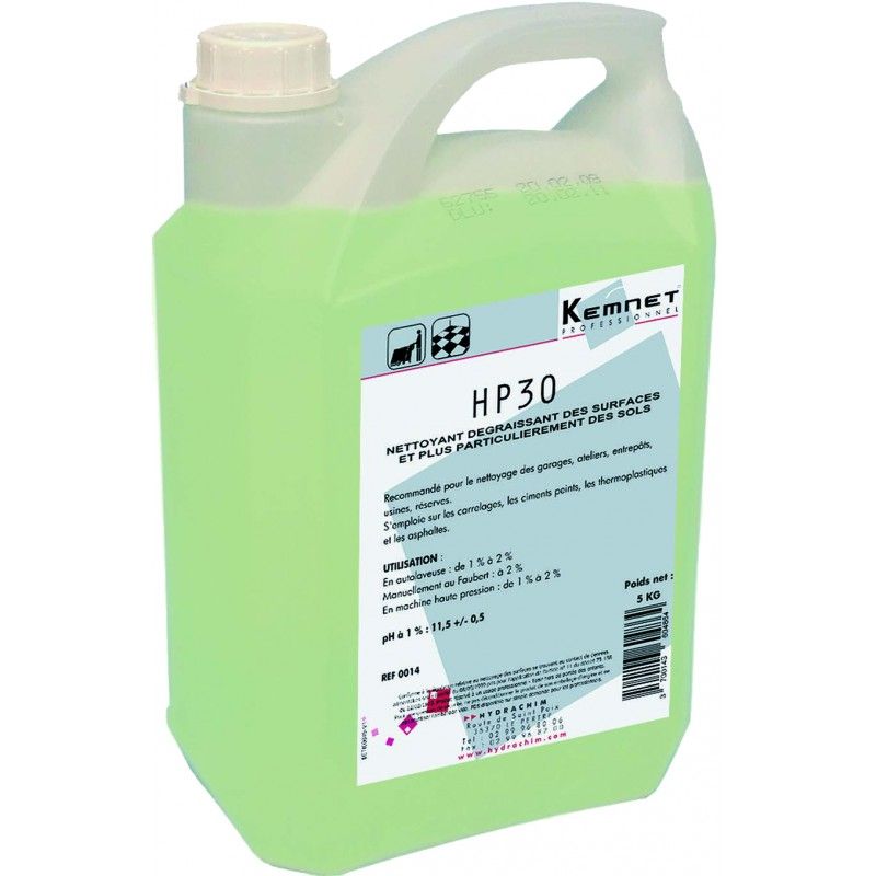 Nettoyant dégraissant alcalin Sols HP30 KEMNET PROFESSIONNEL