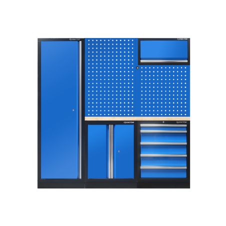 Demi mobilier d'atelier option gauche - bleu