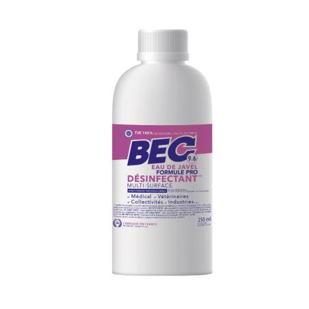 Javel liquide 9.6% en cruchon à vis de 250ml - Carton de 24 (99)