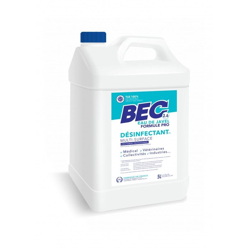 Javel liquide 2,6% - Bidon 5L*